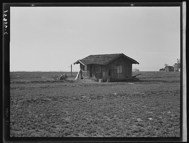 Abandoned ranch house